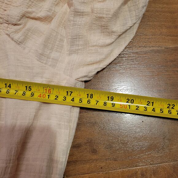 Evereve Carley Textured Tiered Square Neck Tie Waist Midi Dress Cream Womens S - Picture 8 of 9